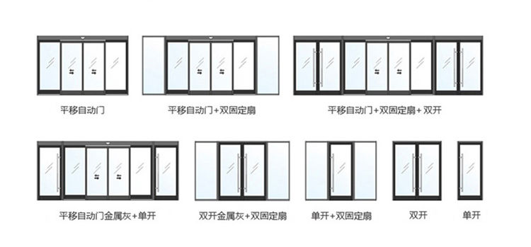 單開(kāi)、雙開(kāi)自動(dòng)門樣式圖片