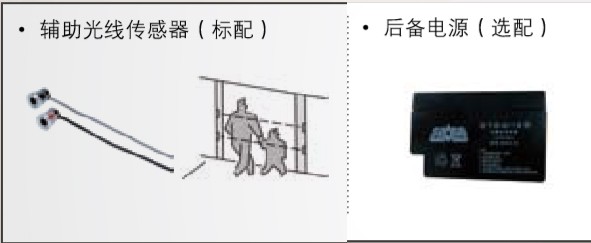 附加功能（備用電源、輔助光線傳感器）